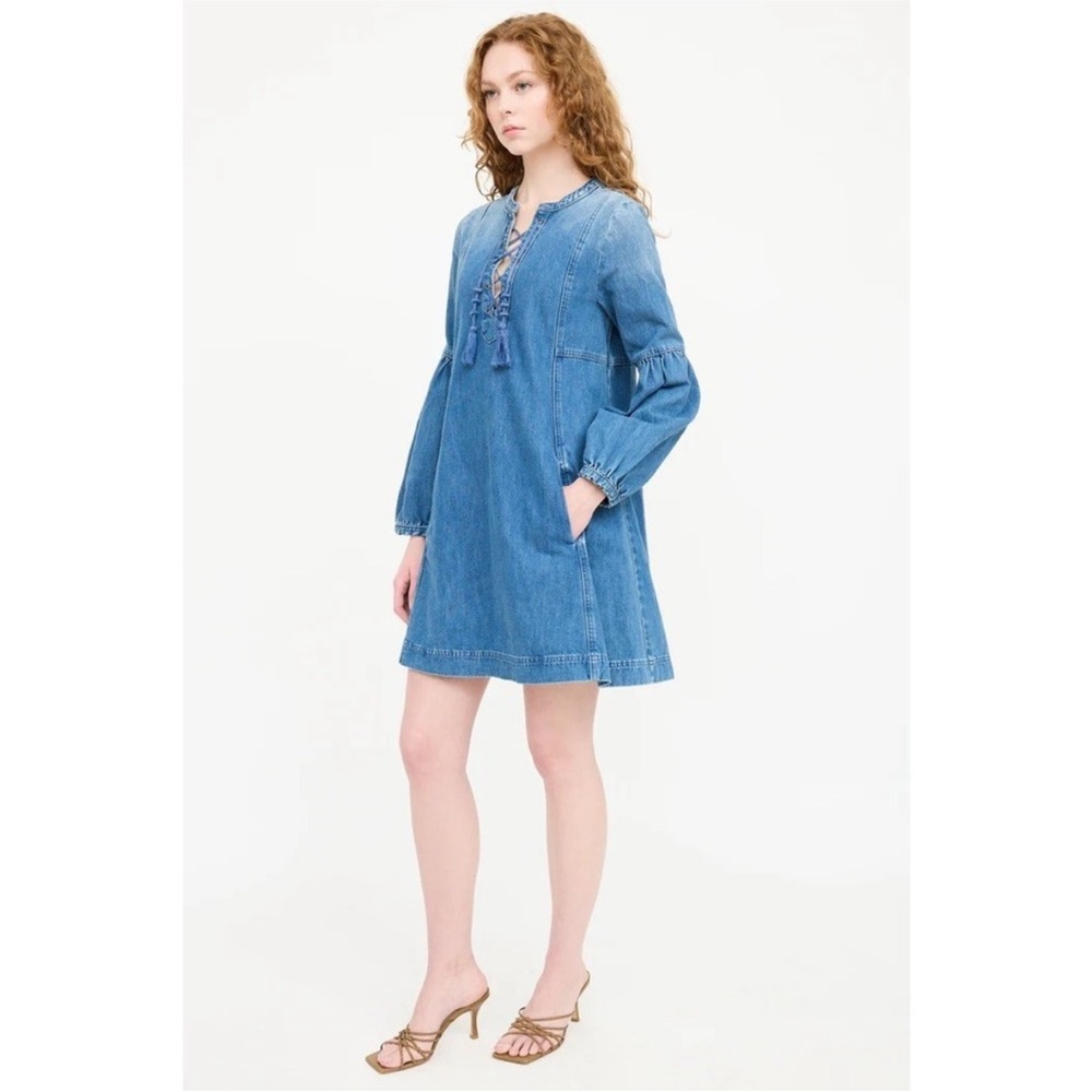 NWT Ulla Johnson Deren Denim Dress - Picture 2 of 7